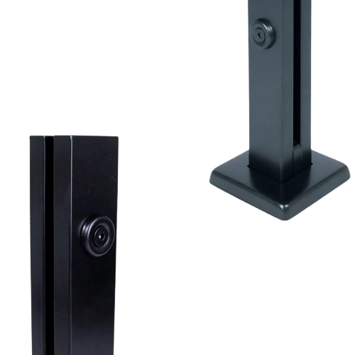 Coluna Torre 2 Furos 40cm Preta